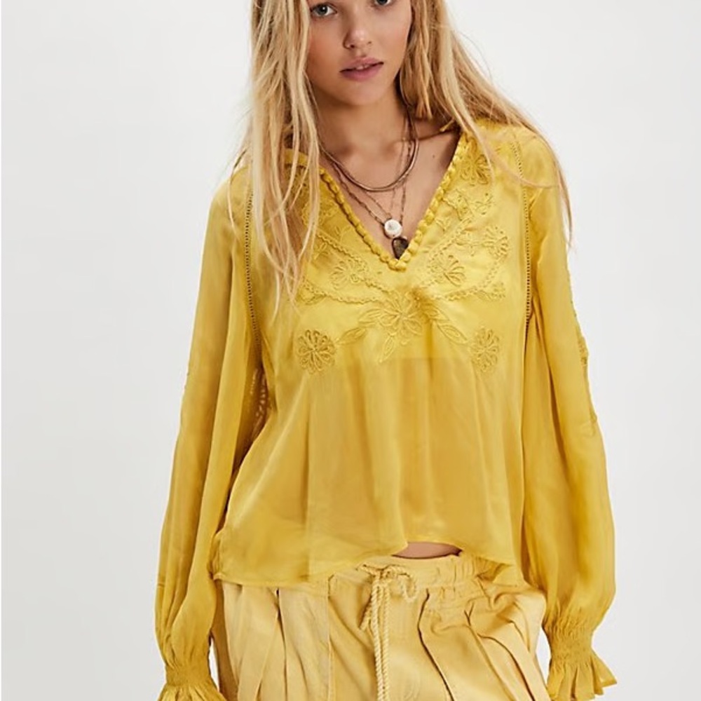 Free People Bali Dragon Lily Blouse